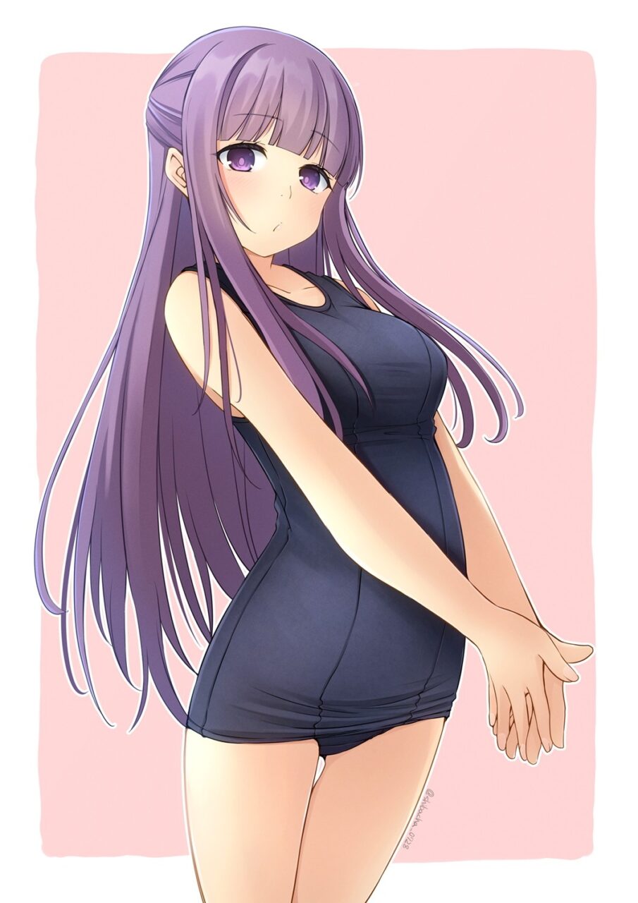 紫髪の二次エロ画像を愛でる。