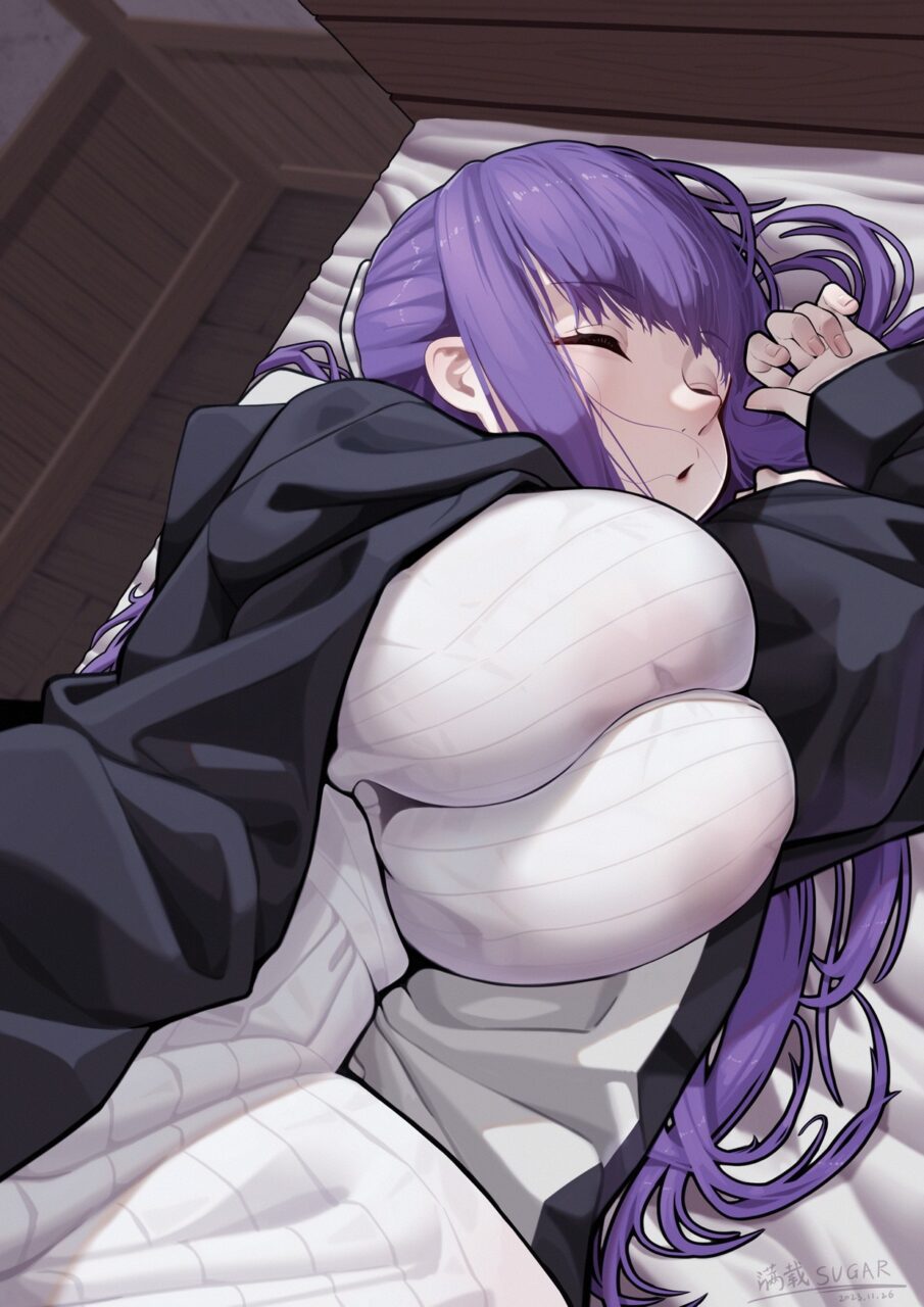 紫髪の二次エロ画像を愛でる。