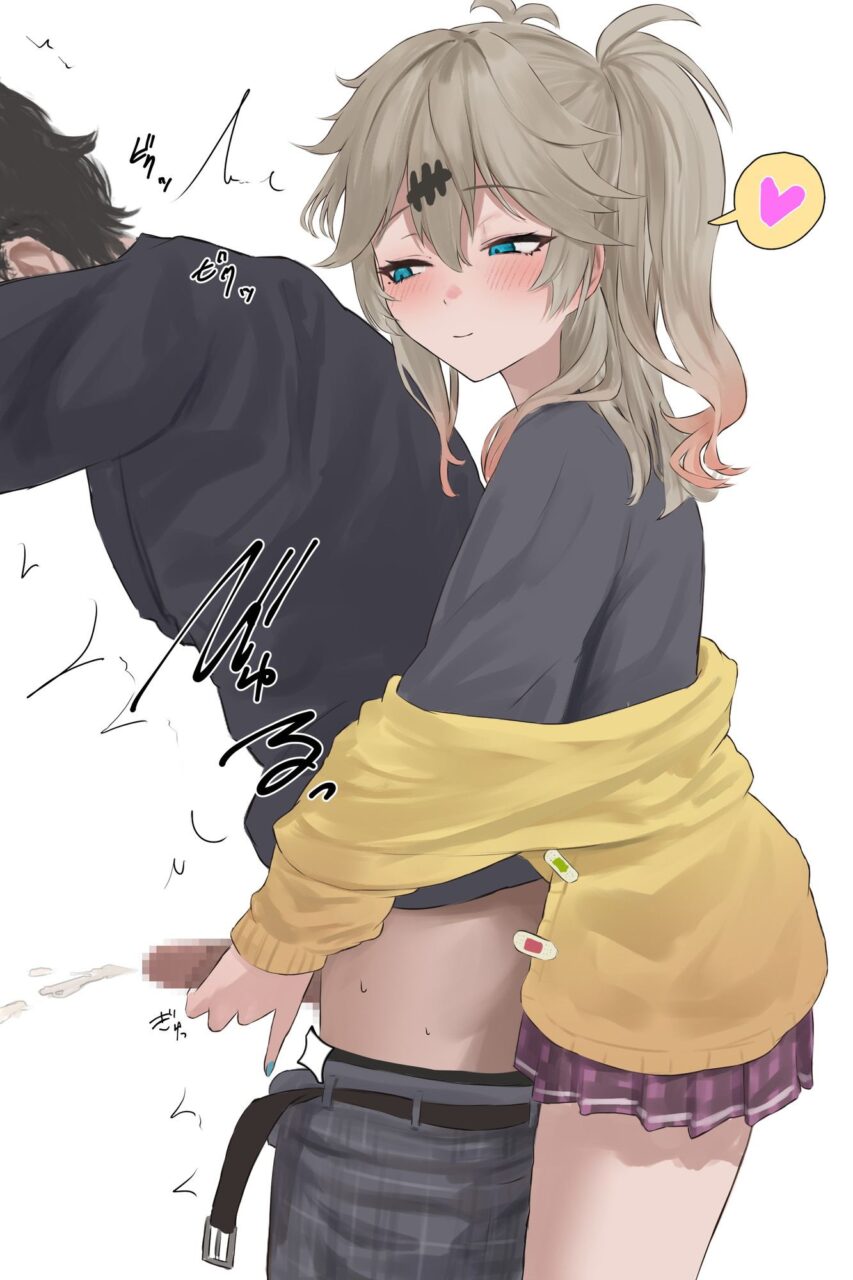 手コキの二次エロ画像