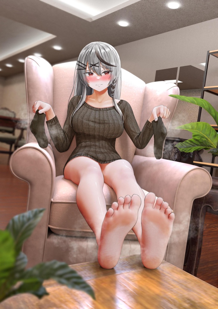 銀髪のエロ画像をアップ！