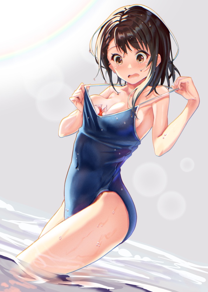 スク水のエロ画像フォルダを解放していく