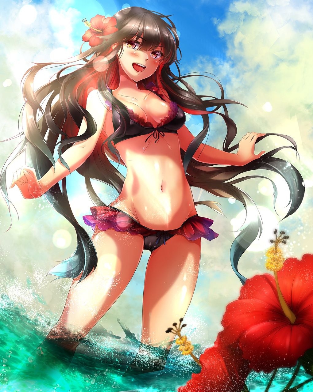 黒髪の二次エロ画像くだしあ。