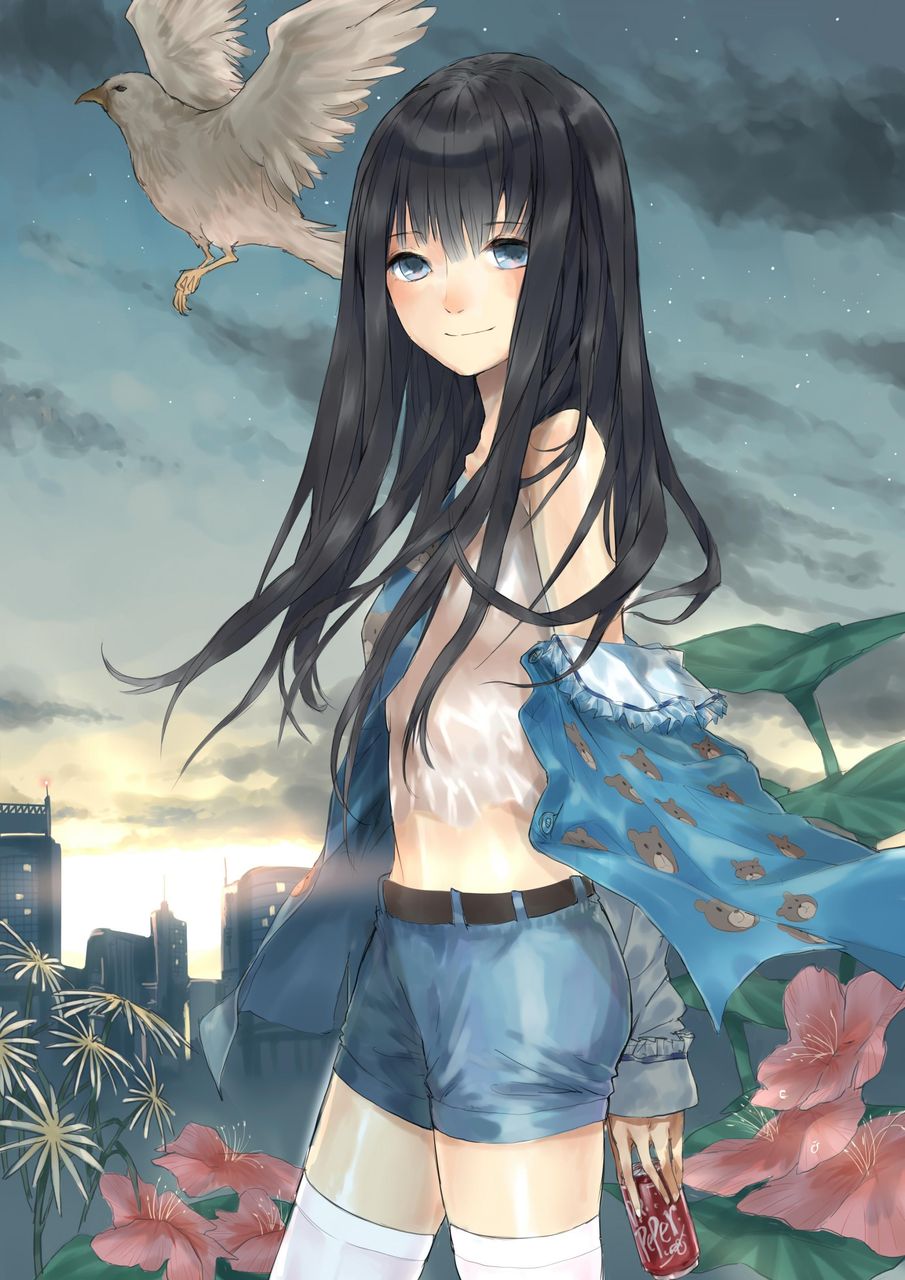 黒髪の二次エロ画像くだしあ。