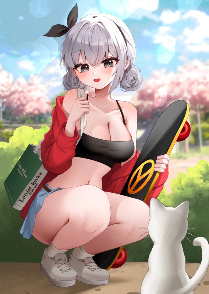 銀髪の虹エロ画像