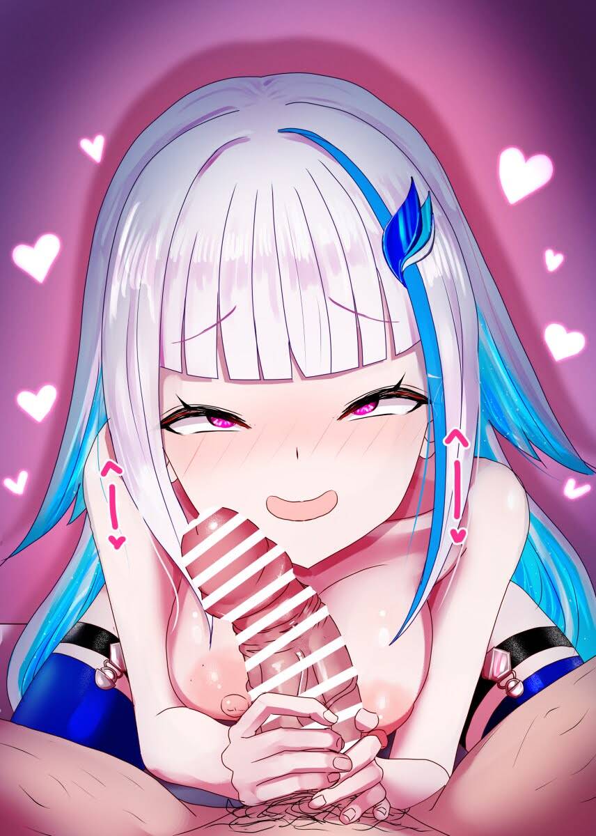 手コキの二次元エロ画像。