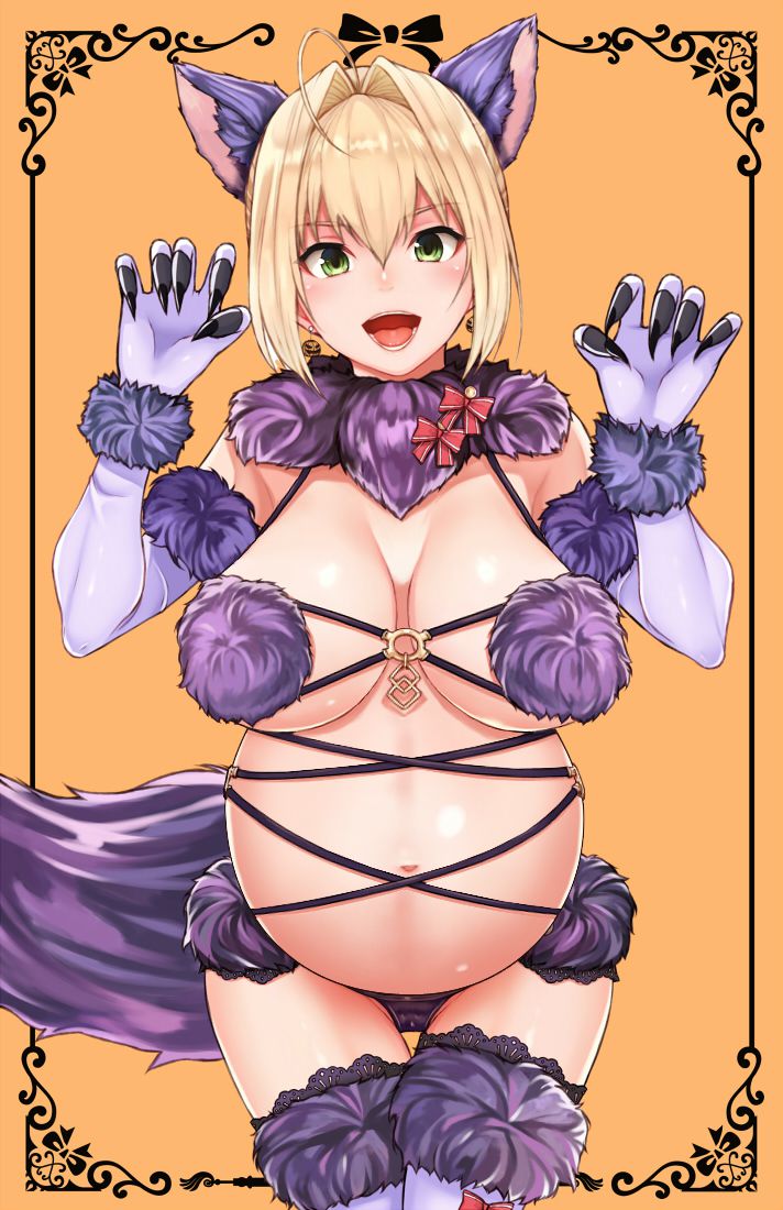 妊娠の可愛い二次元画像。
