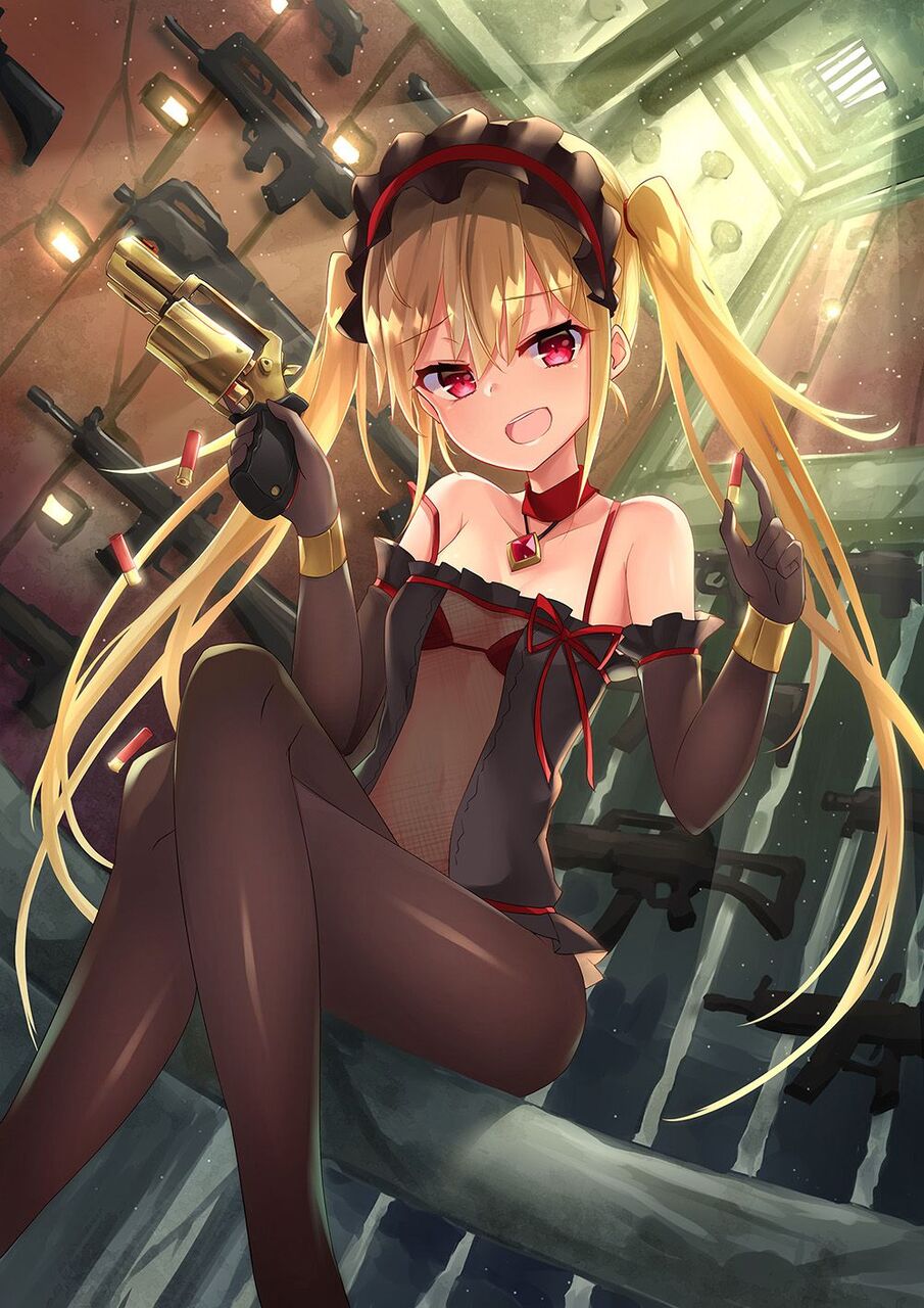 ツインテールの二次元エロ画像。