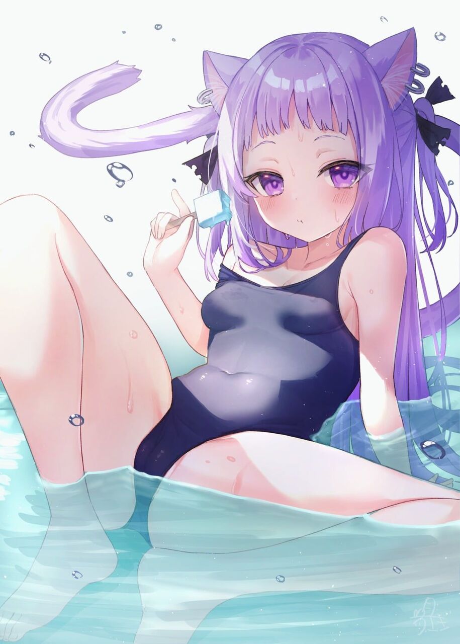 スク水の二次エロ画像を愛でる。