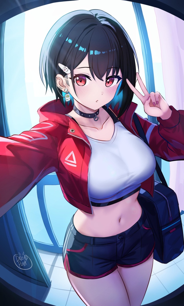 巨乳の可愛い二次元画像。