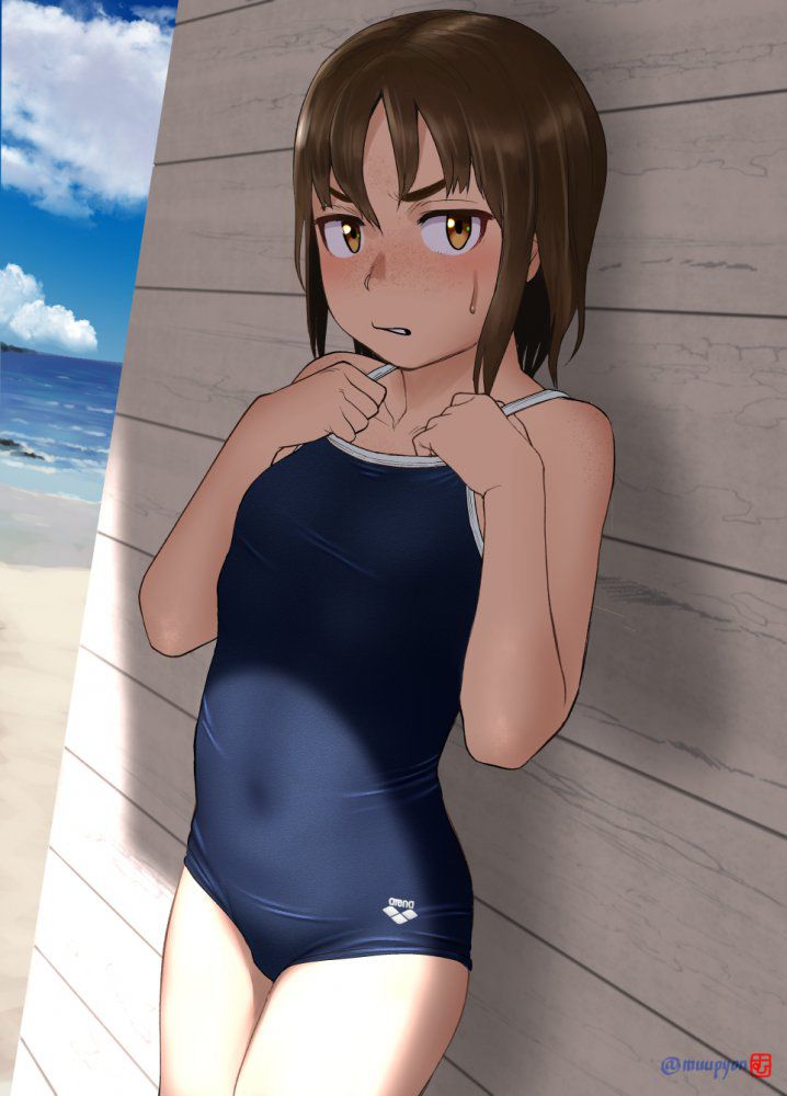 スク水の二次エロ画像を愛でる。