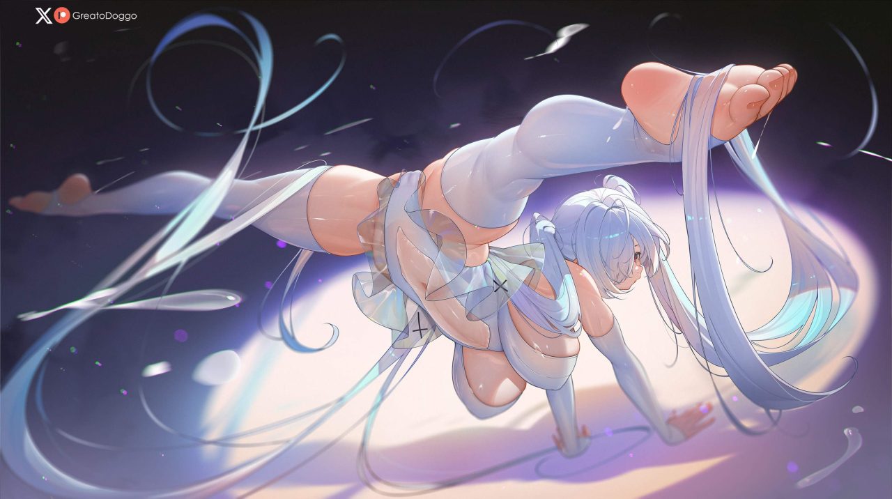 レオタードの二次エロ画像を愛でる。