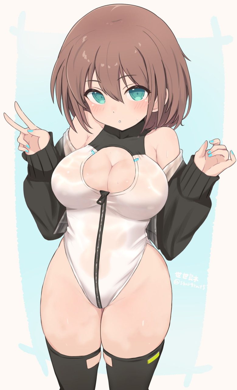 レオタードの二次エロ画像を愛でる。