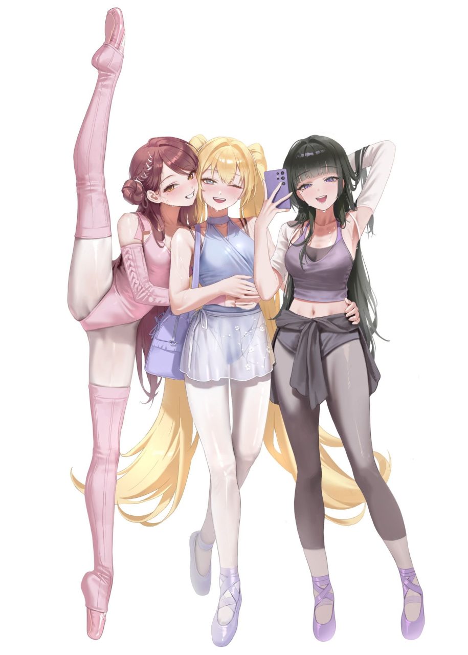 レオタードの二次エロ画像を愛でる。