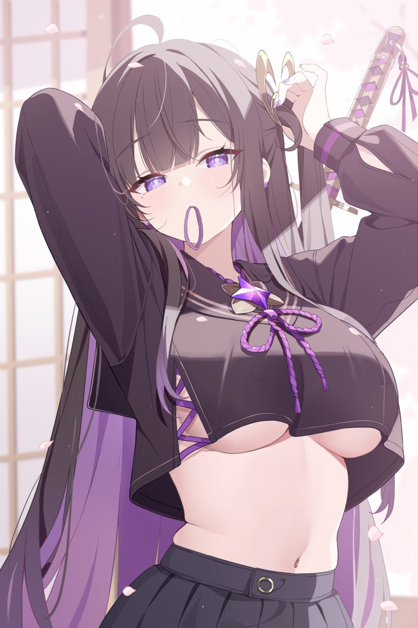 おへその二次元エロ画像。