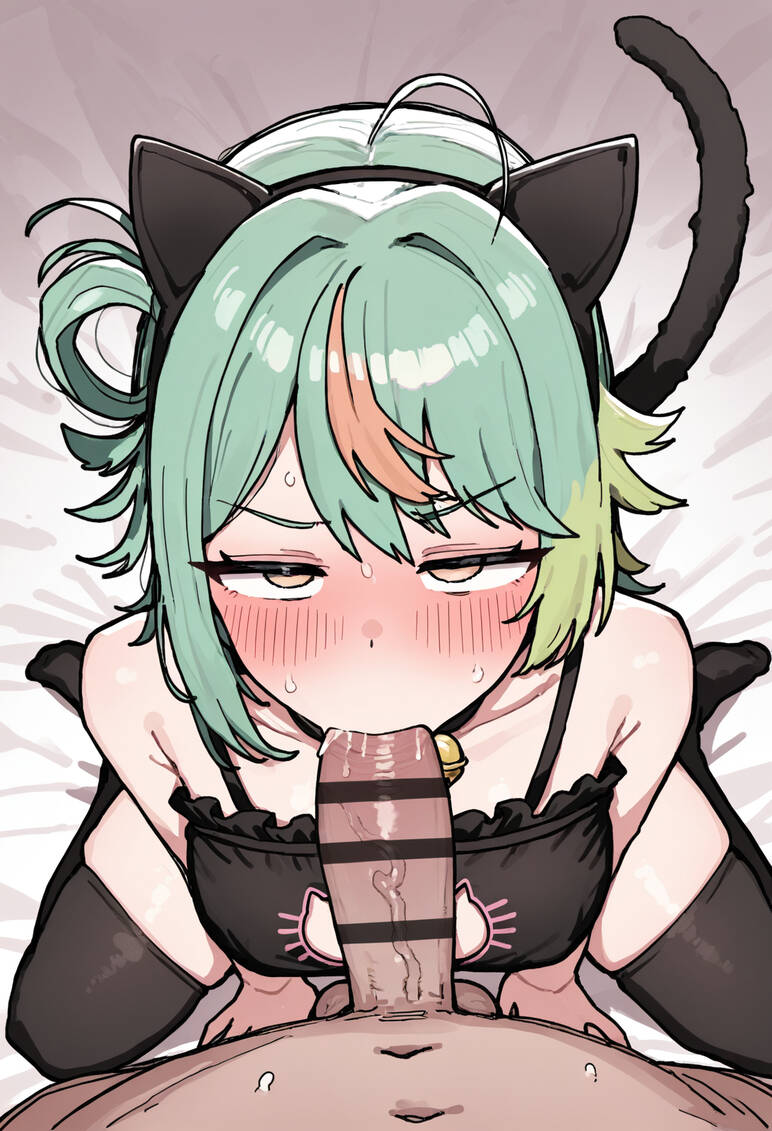 緑髪の二次エロ画像で！