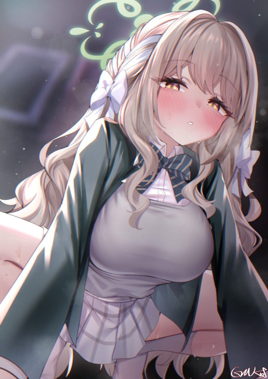 ブルーアーカイブの二次元エロ画像。