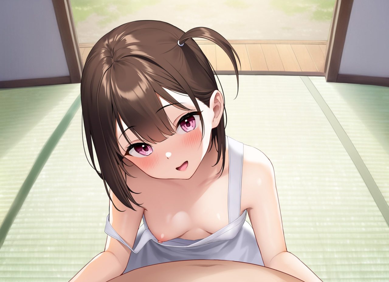 胸チラのエロ画像なんです！