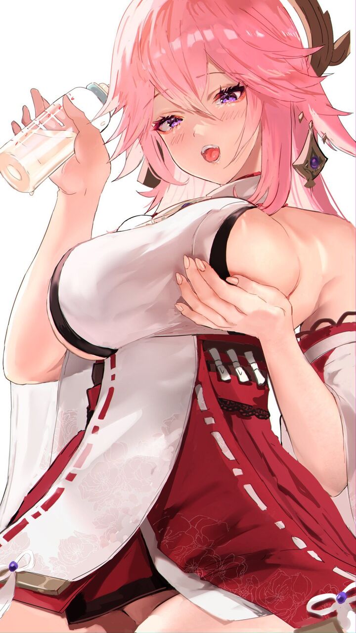 ローアングルの二次元エロ画像。