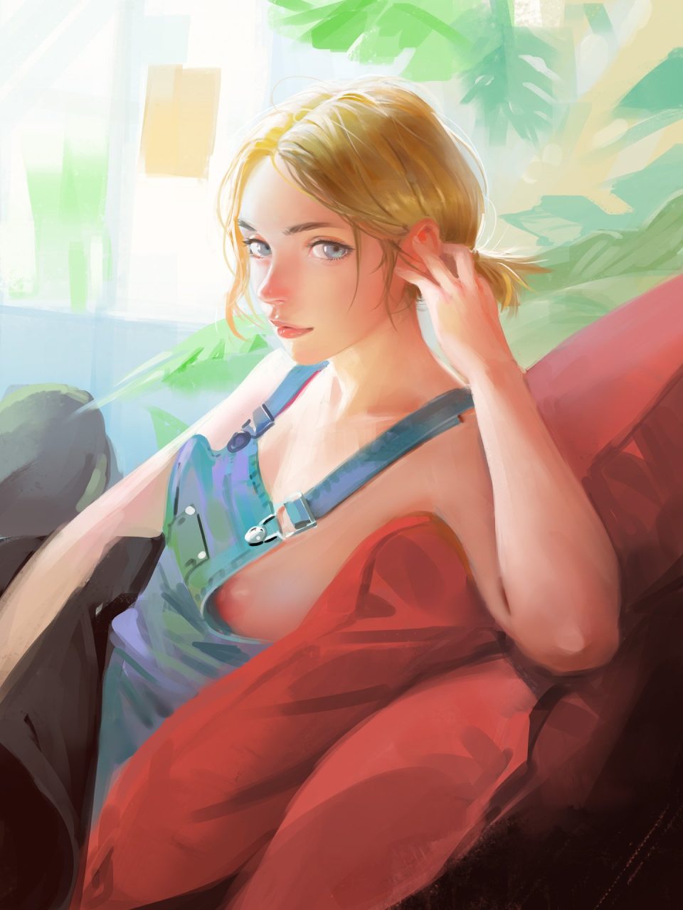 胸チラのエロ画像なんです！