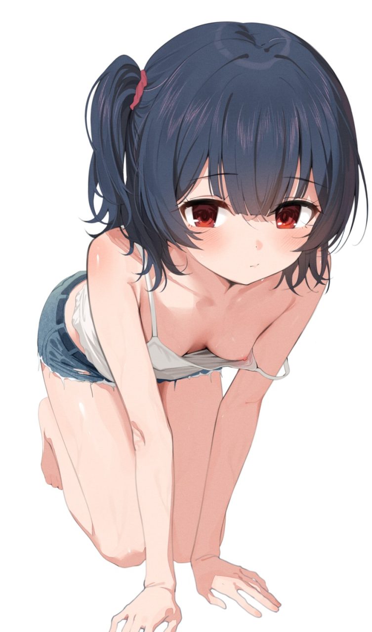 胸チラのエロ画像なんです！