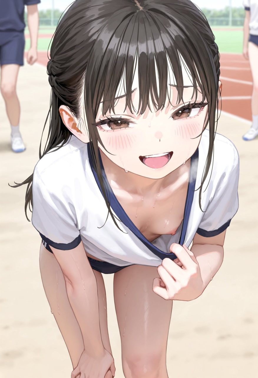 たくし上げの虹エロ画像