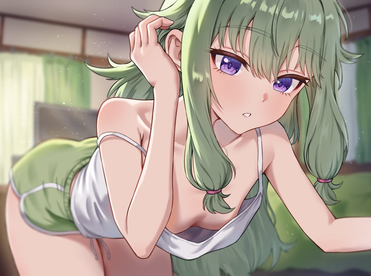 胸チラのエロ画像なんです！