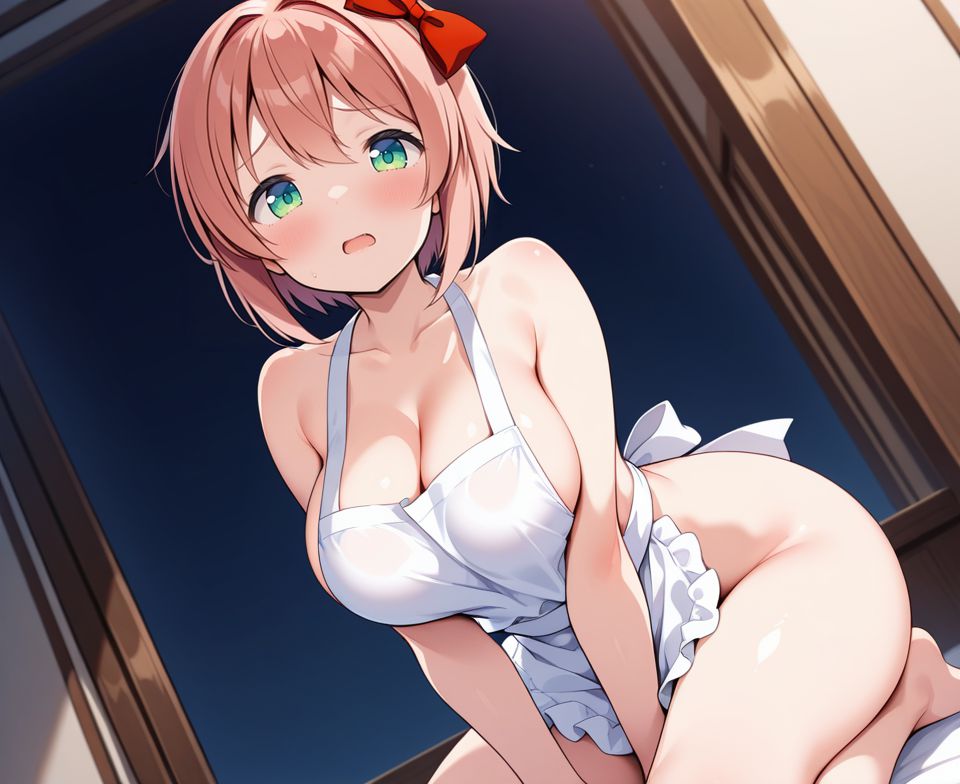 裸エプロンのエロい画像