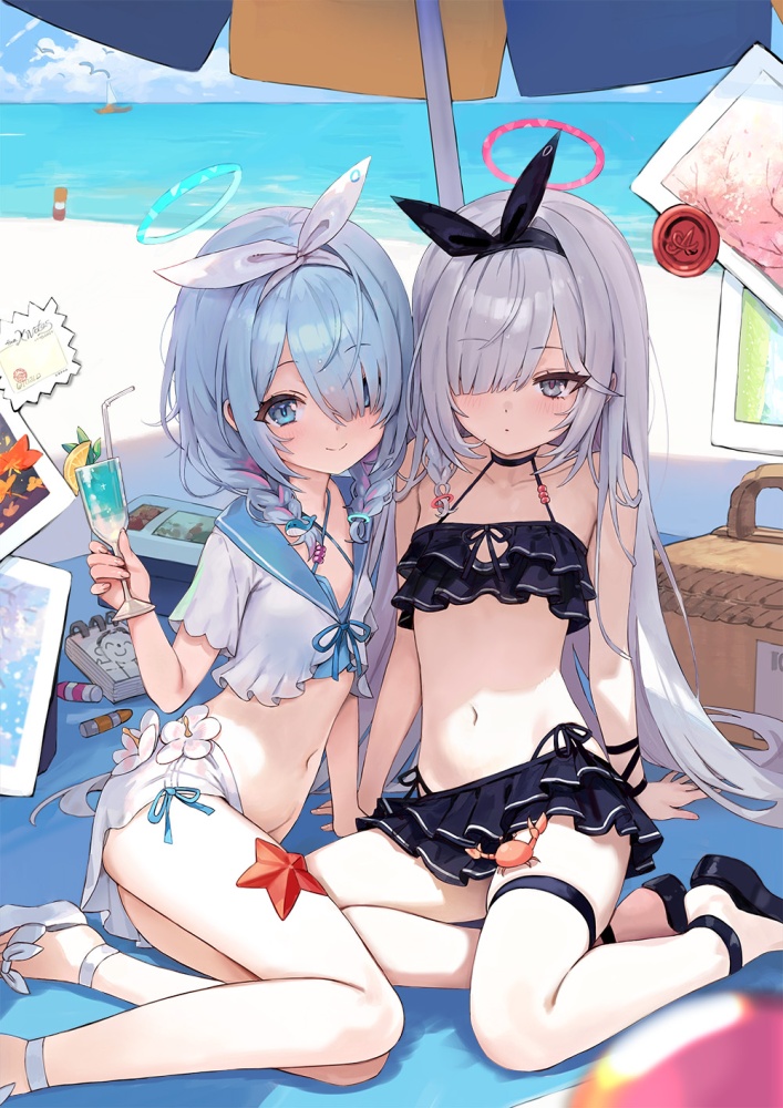 銀髪の二次フェチ画像。