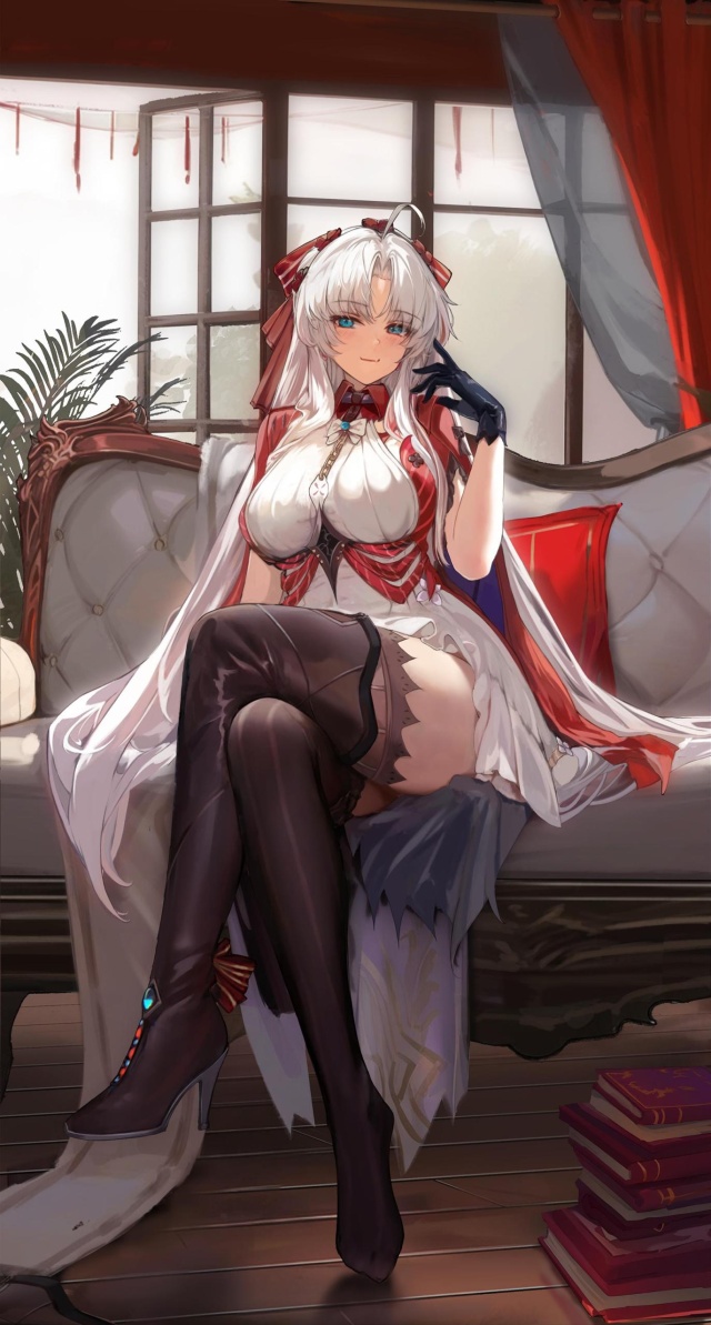 銀髪の二次フェチ画像。