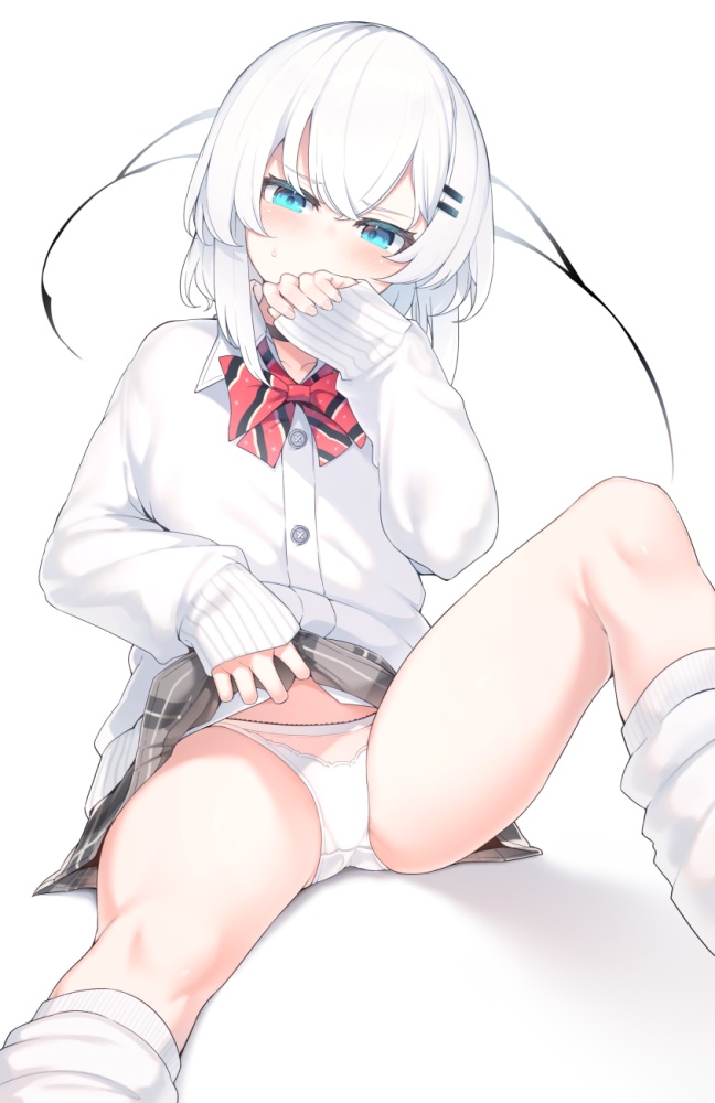 銀髪の二次フェチ画像。