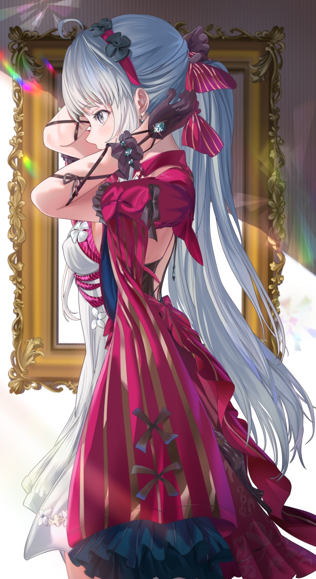 銀髪の二次フェチ画像。