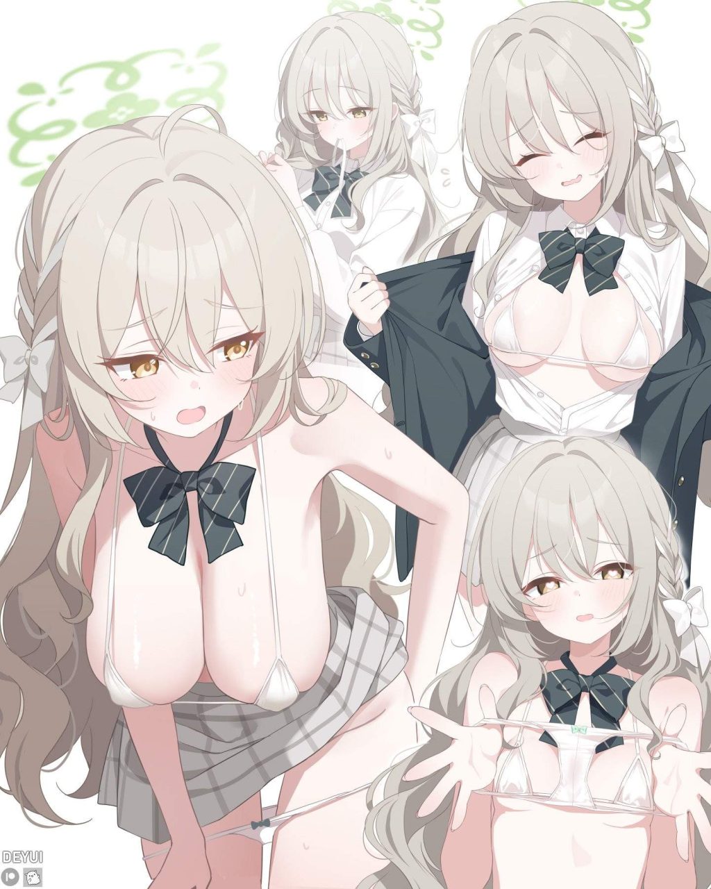 競泳水着の可愛い二次元画像。