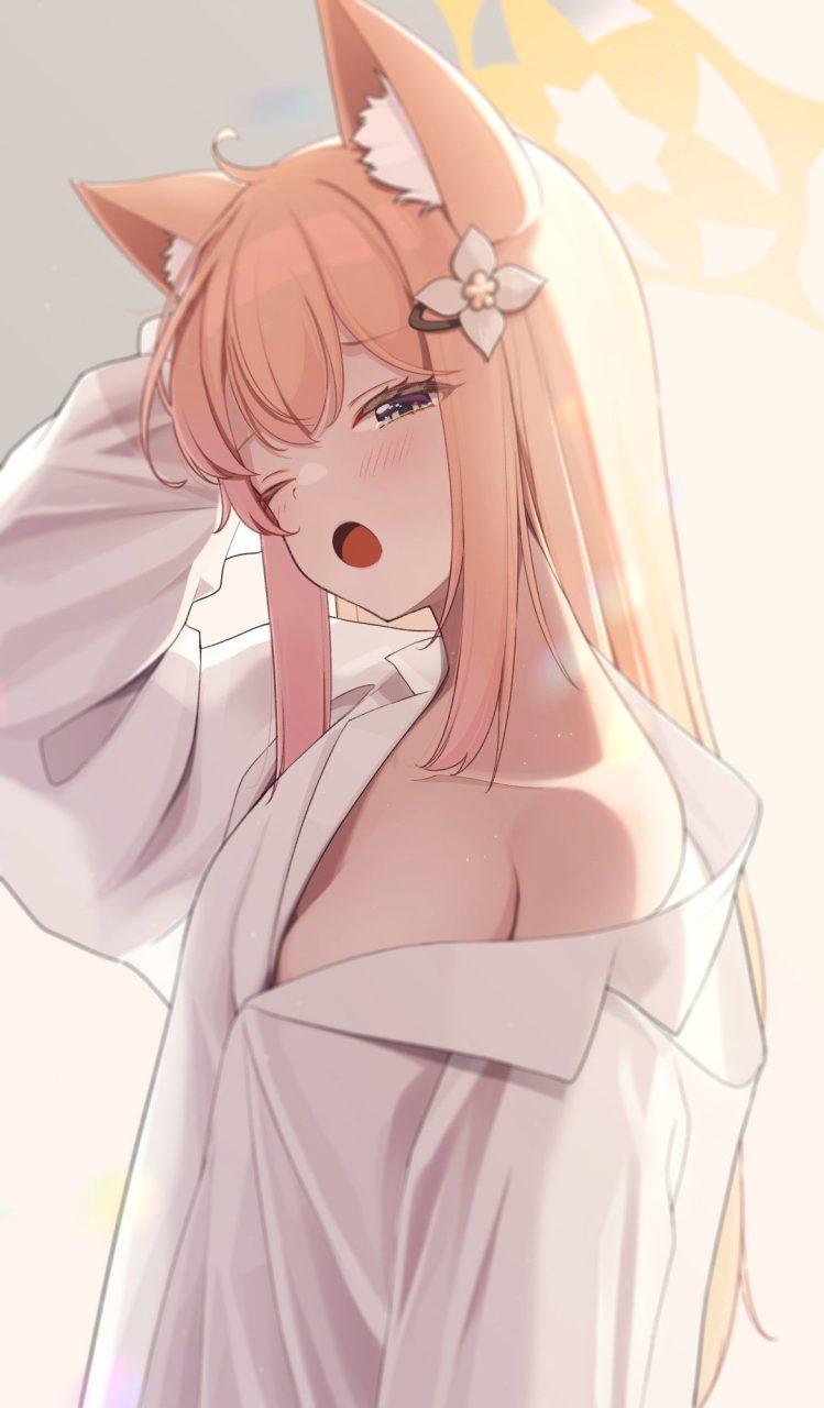 ブルーアーカイブの可愛い二次元画像。