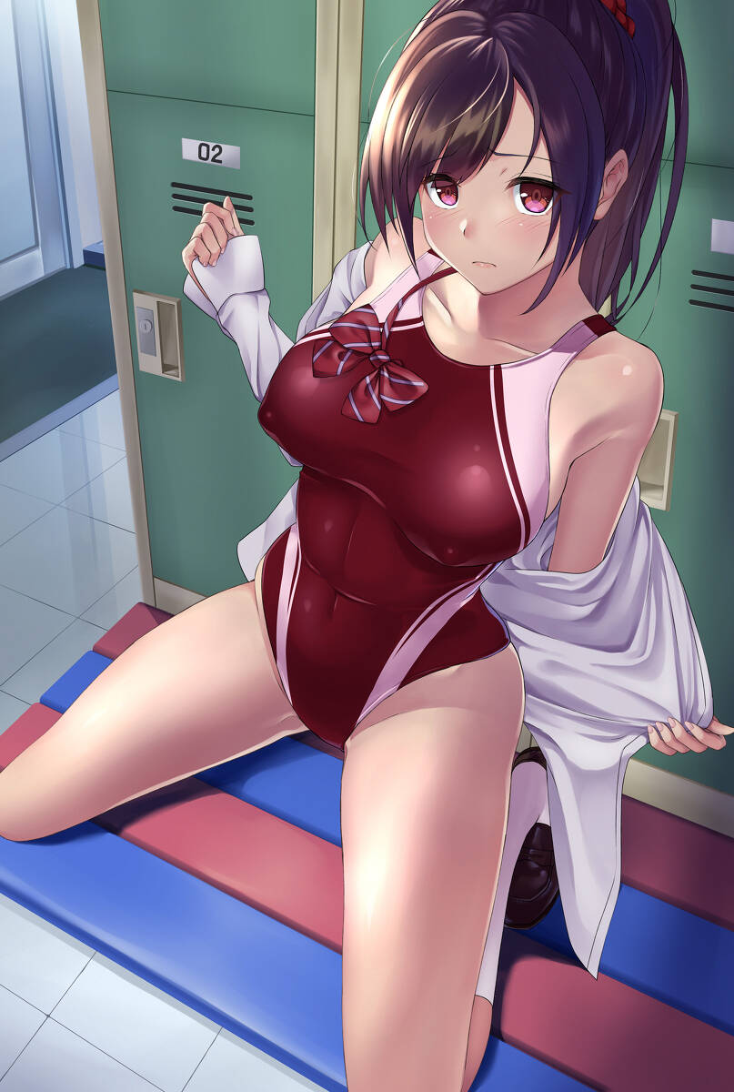 スク水の二次エロ画像で！