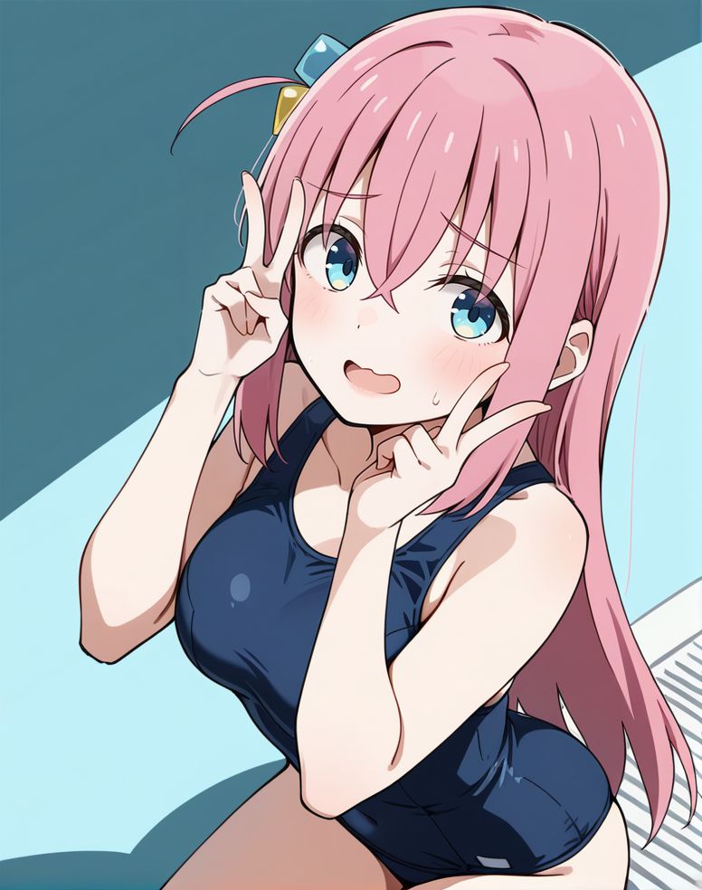 スク水の二次エロ画像で！