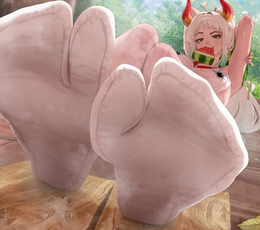 足フェチの二次エロ画像で！