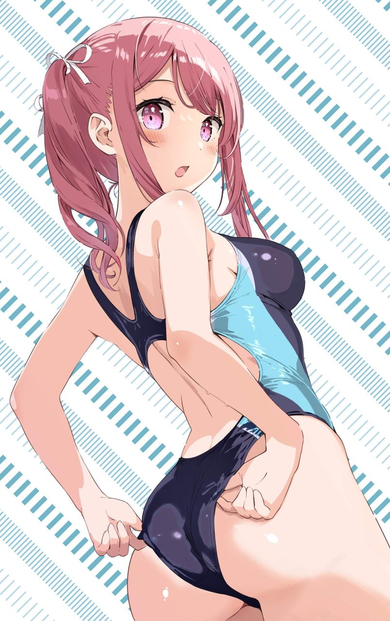 こんなにエロ過ぎる競泳水着の画像は反則です！