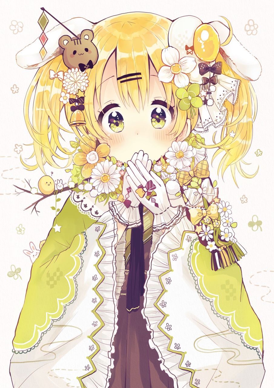 金髪の二次元エロ画像。