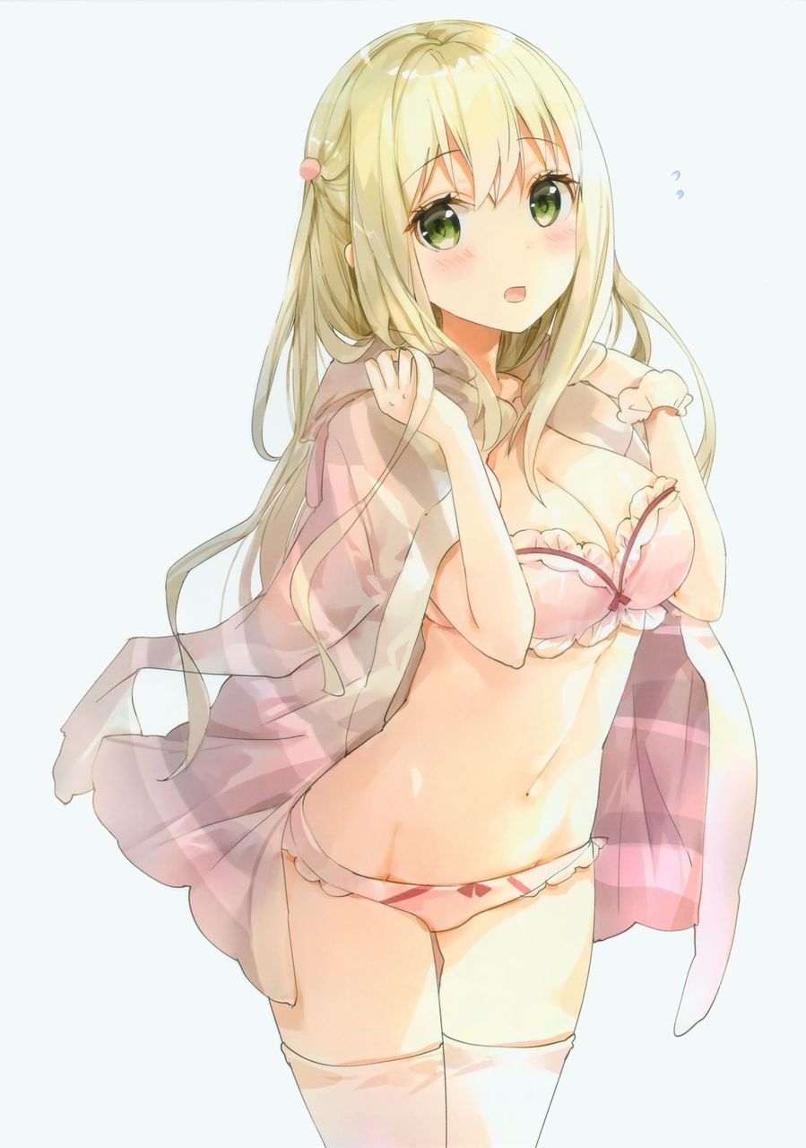 金髪の二次元エロ画像。