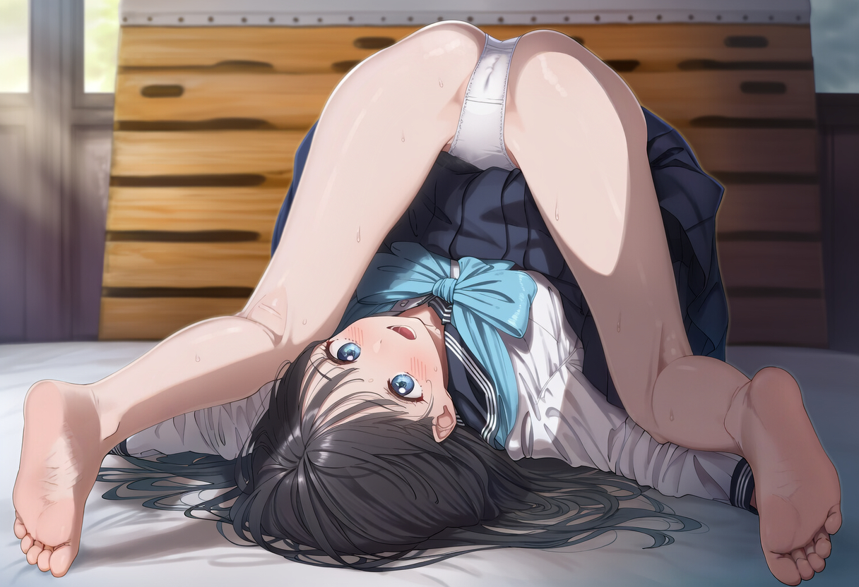 つるぺたの二次元エロ画像。