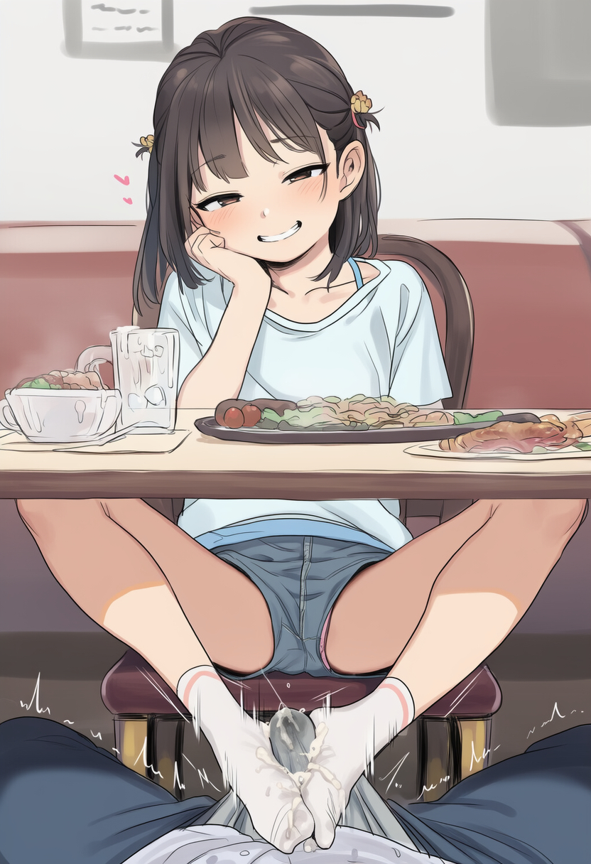つるぺたの二次元エロ画像。