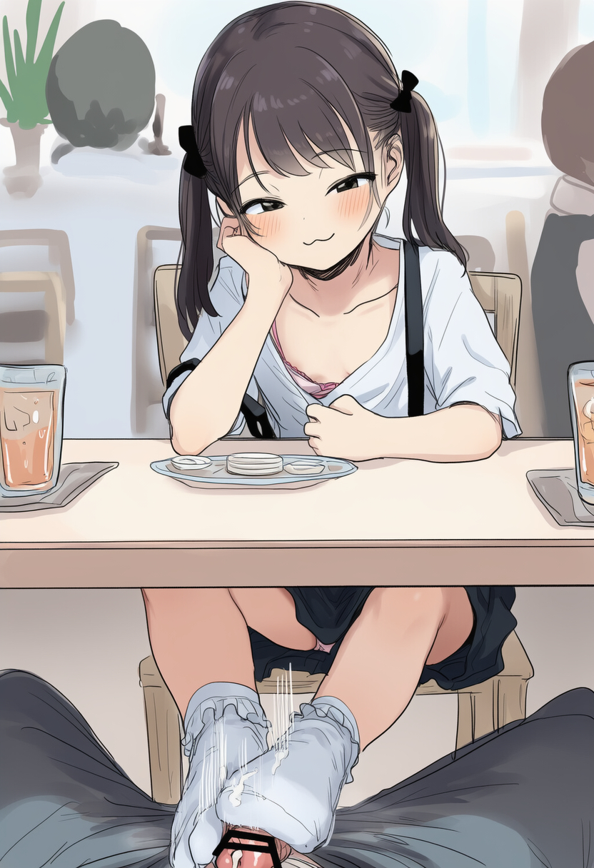 つるぺたの二次元エロ画像。