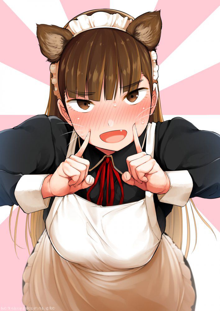 メイドの二次エロ画像を愛でる。