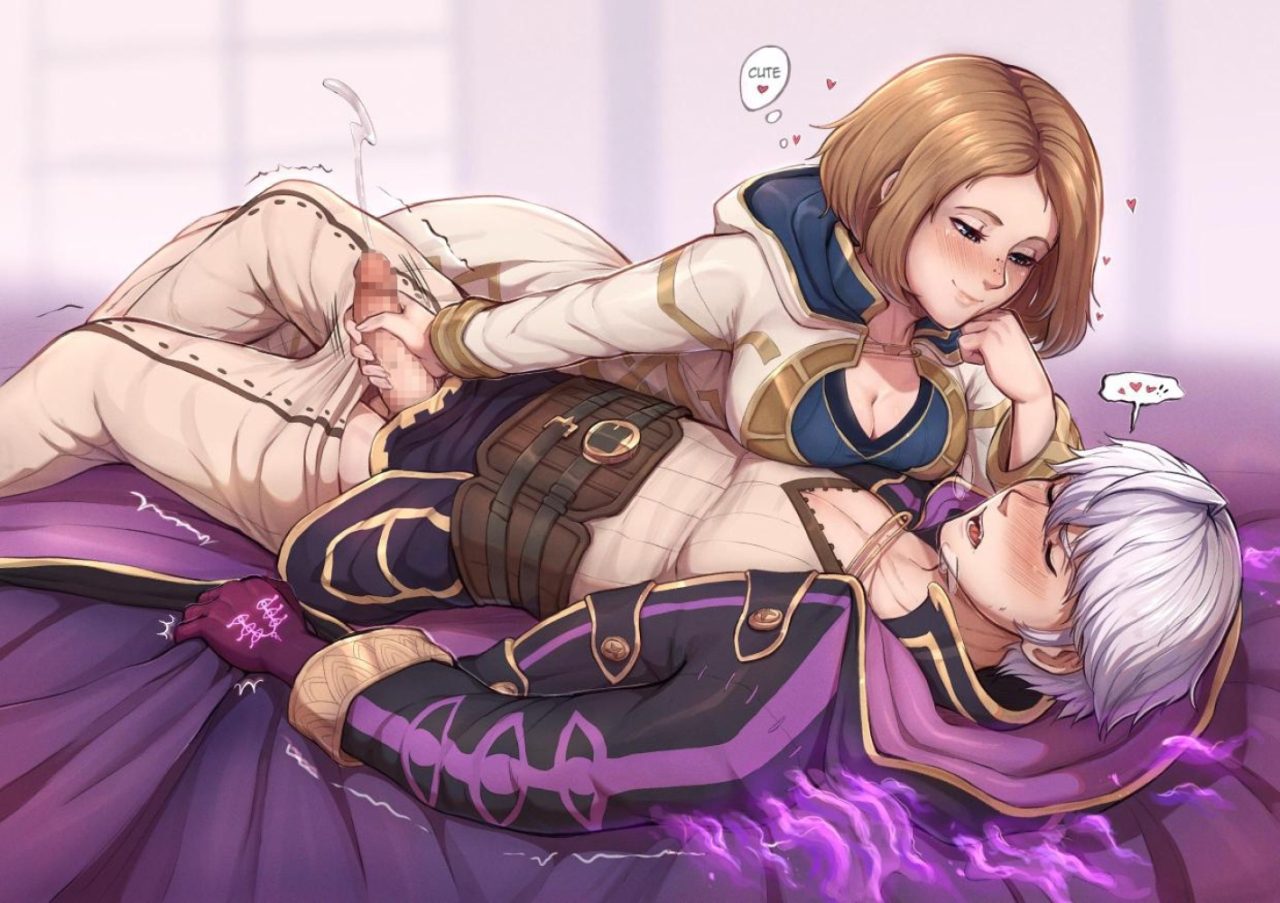 手コキの萌えイラスト