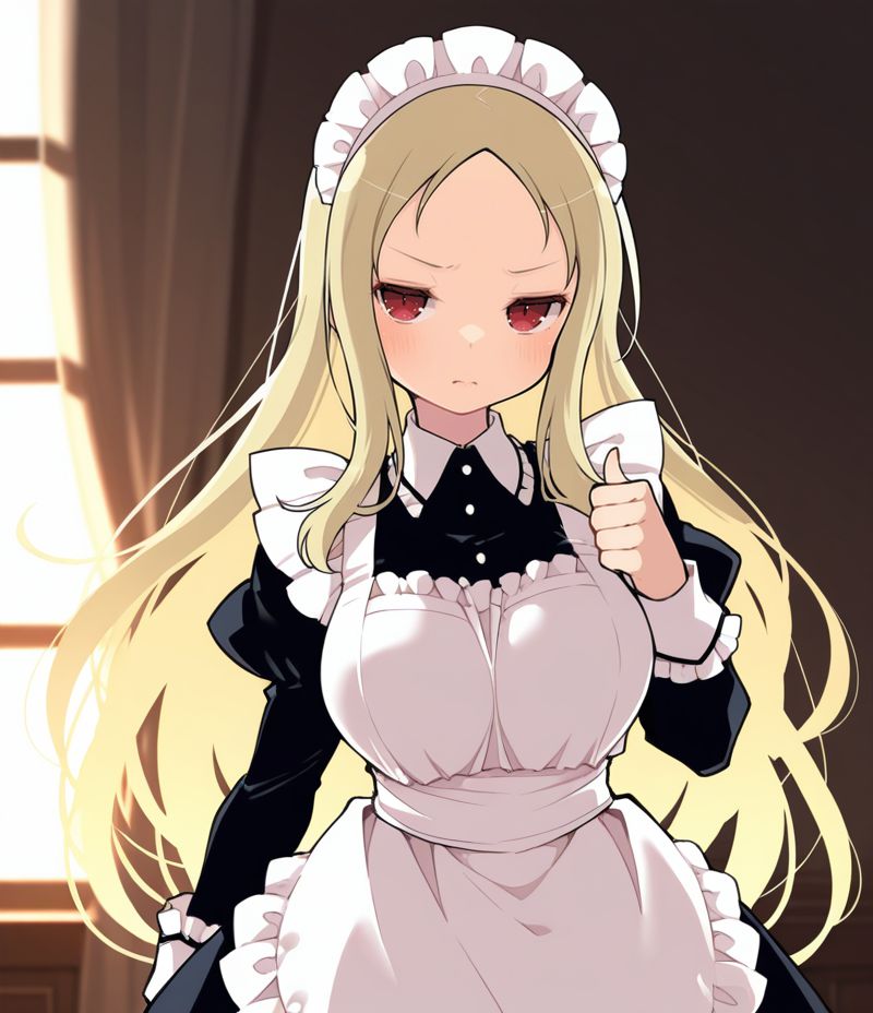 メイドの二次エロ画像を愛でる。