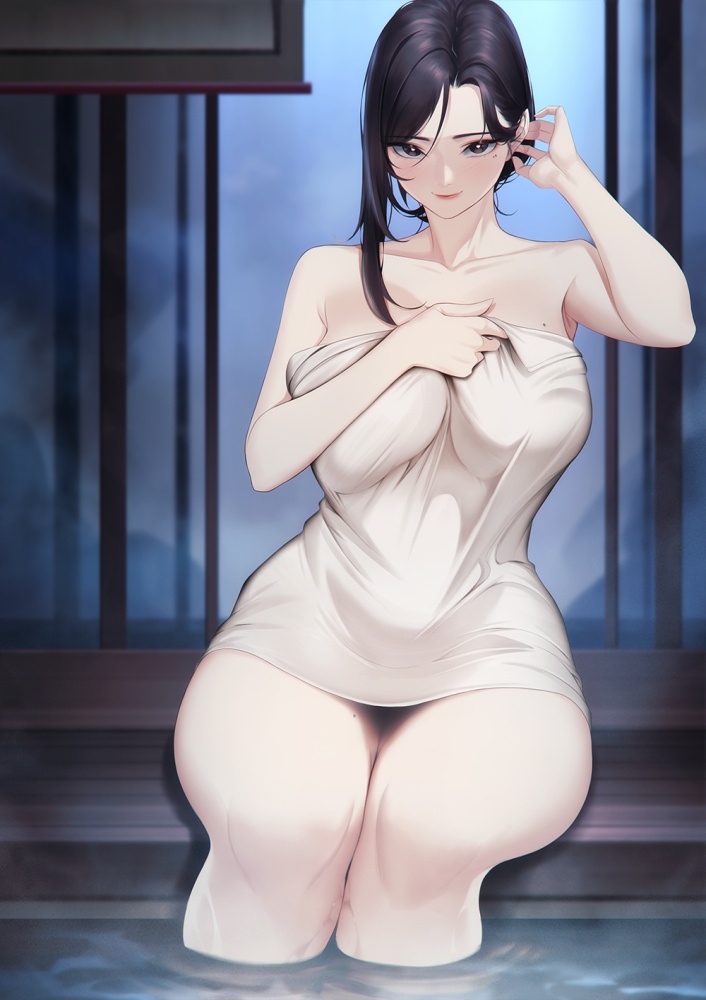 温泉のレベルが高いエロ画像