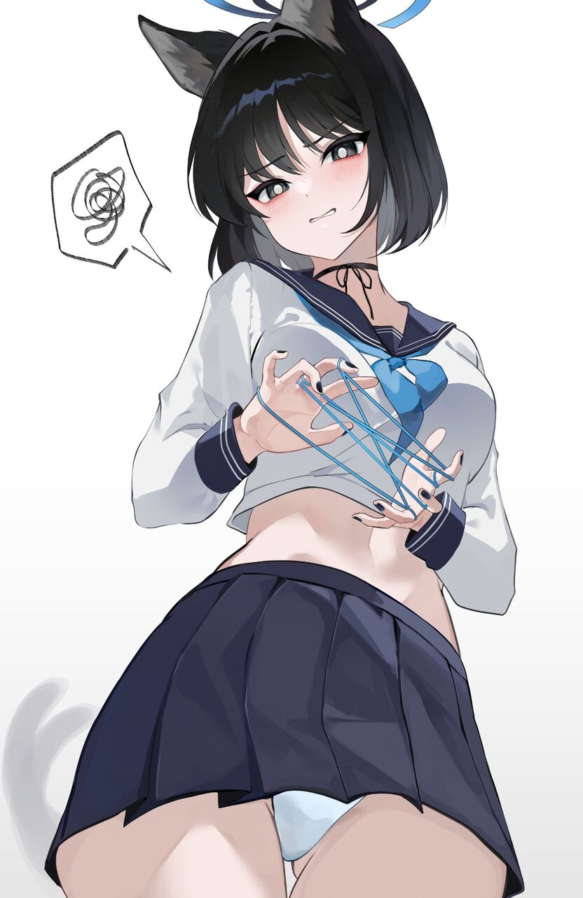 ローアングルの二次エロ画像で！