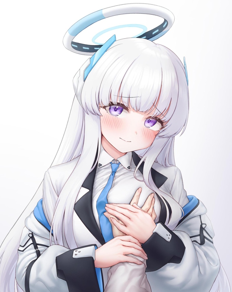 乳揉みの萌えイラスト