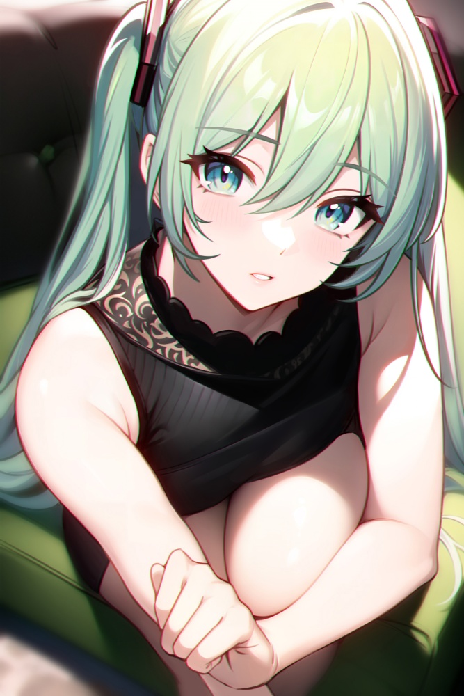 ボーカロイドの可愛い二次元画像。