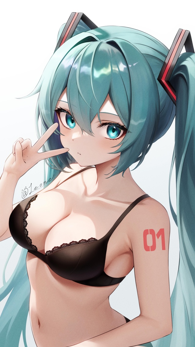 ボーカロイドの可愛い二次元画像。